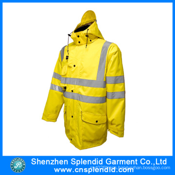 Raincoat Manufacturer High Visibility Yellow PVC Rain Wear